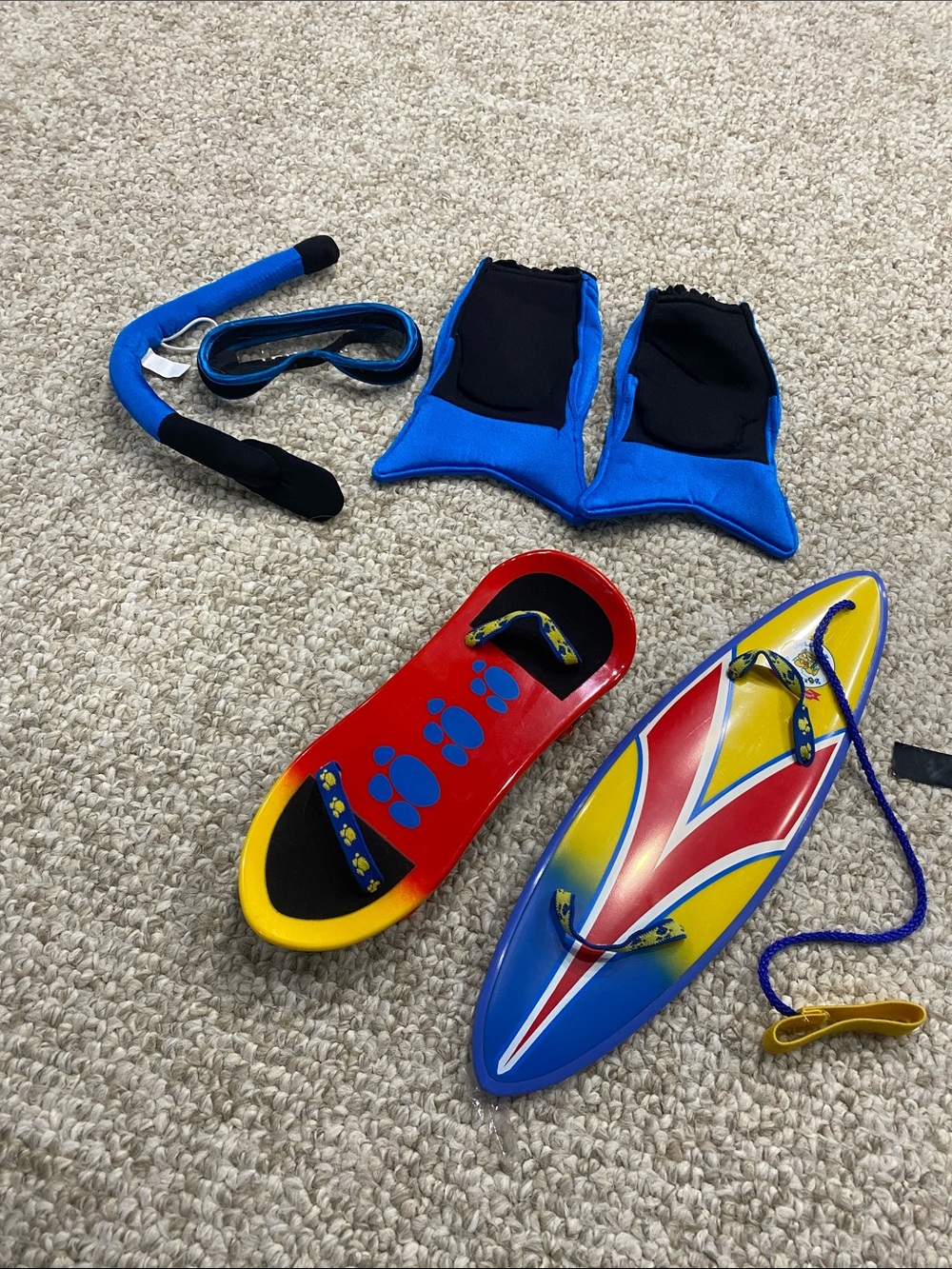 Build a bear activities accessories lot surf snorkel skateboard
